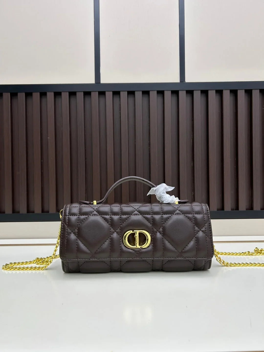 Dior 2026 Miss Caro Top Handle Pouch 24cm Lambskin