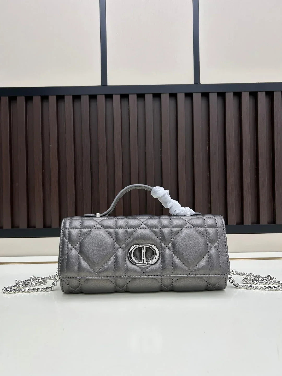 Dior 2026 Miss Caro Top Handle Pouch 24cm Lambskin