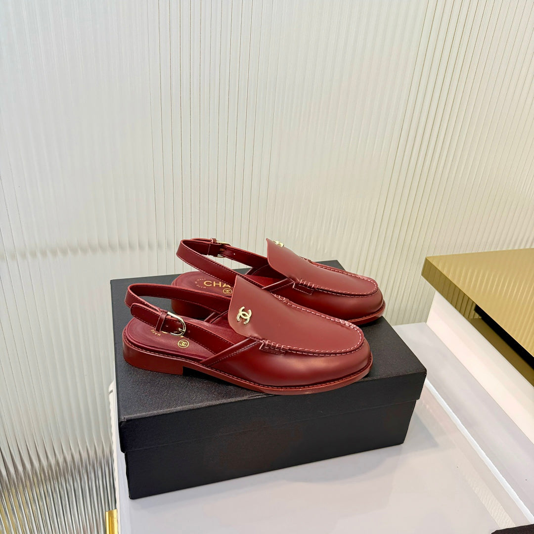 Chanel 2026  Slingback Loafers 35mm Shiny Calfskin 780968