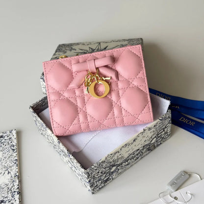 CD 2026 Freesia Wallet  Lambskin