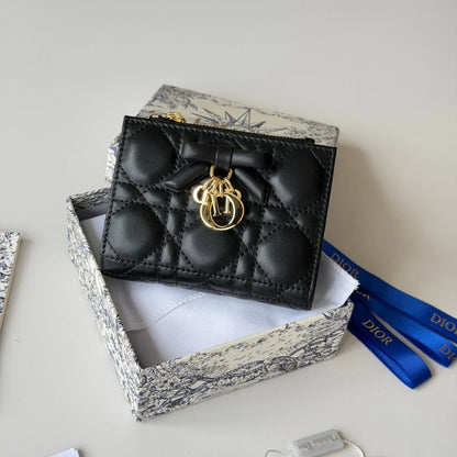 CD 2026 Freesia Wallet  Lambskin