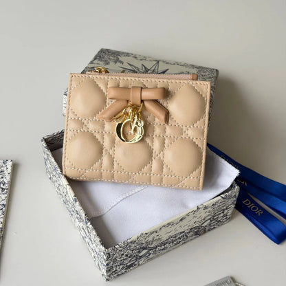 CD 2026 Freesia Wallet  Lambskin