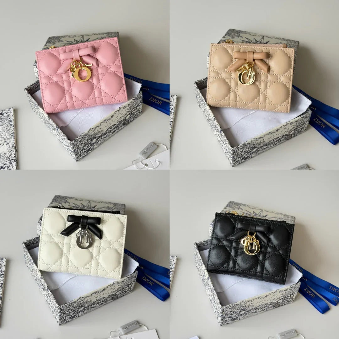 CD 2026 Freesia Wallet  Lambskin