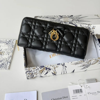 CD 2026 Freesia Long Wallet Lambskin