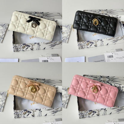 Dior 2026 Freesia Wallet and Card Holder Lambskin 156789