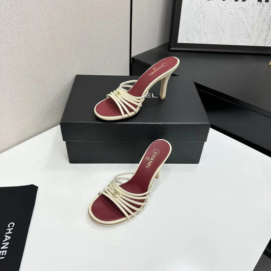 Chanel 2026 Strappy Sandal 8cm Calfskin 894918