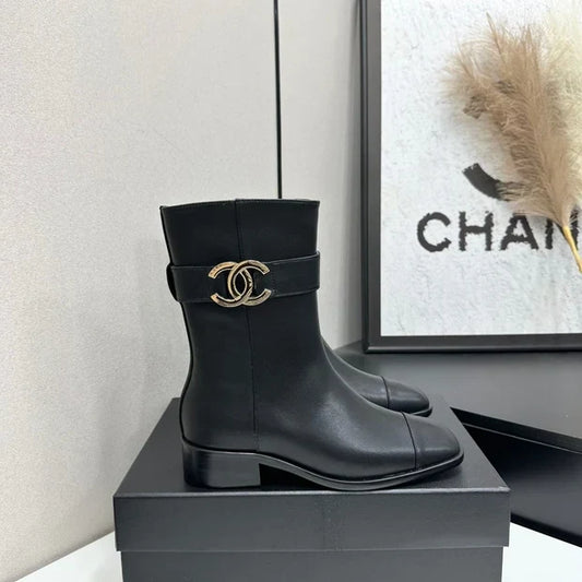 Chanel 2026 Metiers D'art Ankle Boots 45mm Suede Cowhide 986193