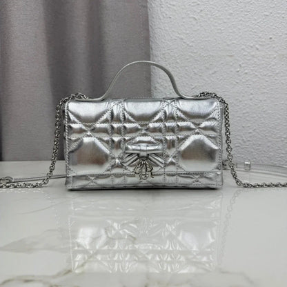 Dior 2026 My Tender Dior Top Handle Mini Chain Bag 21cm Lambskin