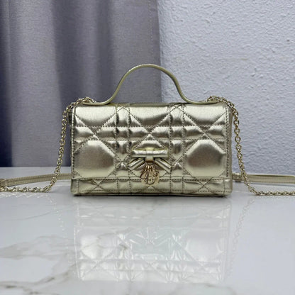 Dior 2026 My Tender Dior Top Handle Mini Chain Bag 21cm Lambskin