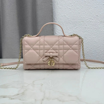 Dior 2026 My Tender Dior Top Handle Mini Chain Bag 21cm Lambskin