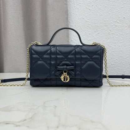 Dior 2026 My Tender Dior Top Handle Mini Chain Bag 21cm Lambskin
