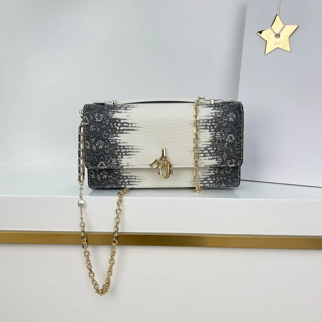 Dior 2026 Pearl Clutch Bag 21cm Leather