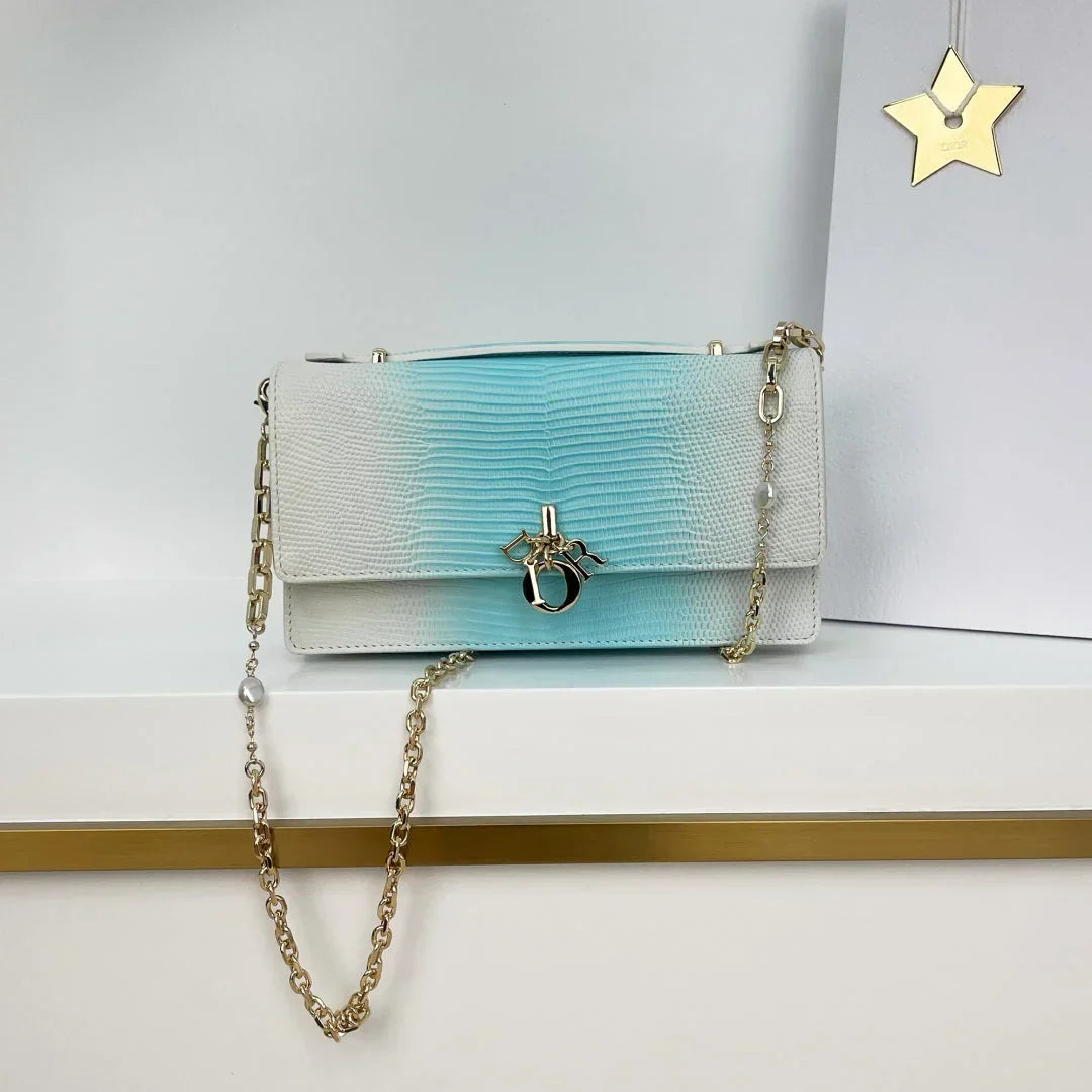 Dior 2026 Pearl Clutch Bag 21cm Leather