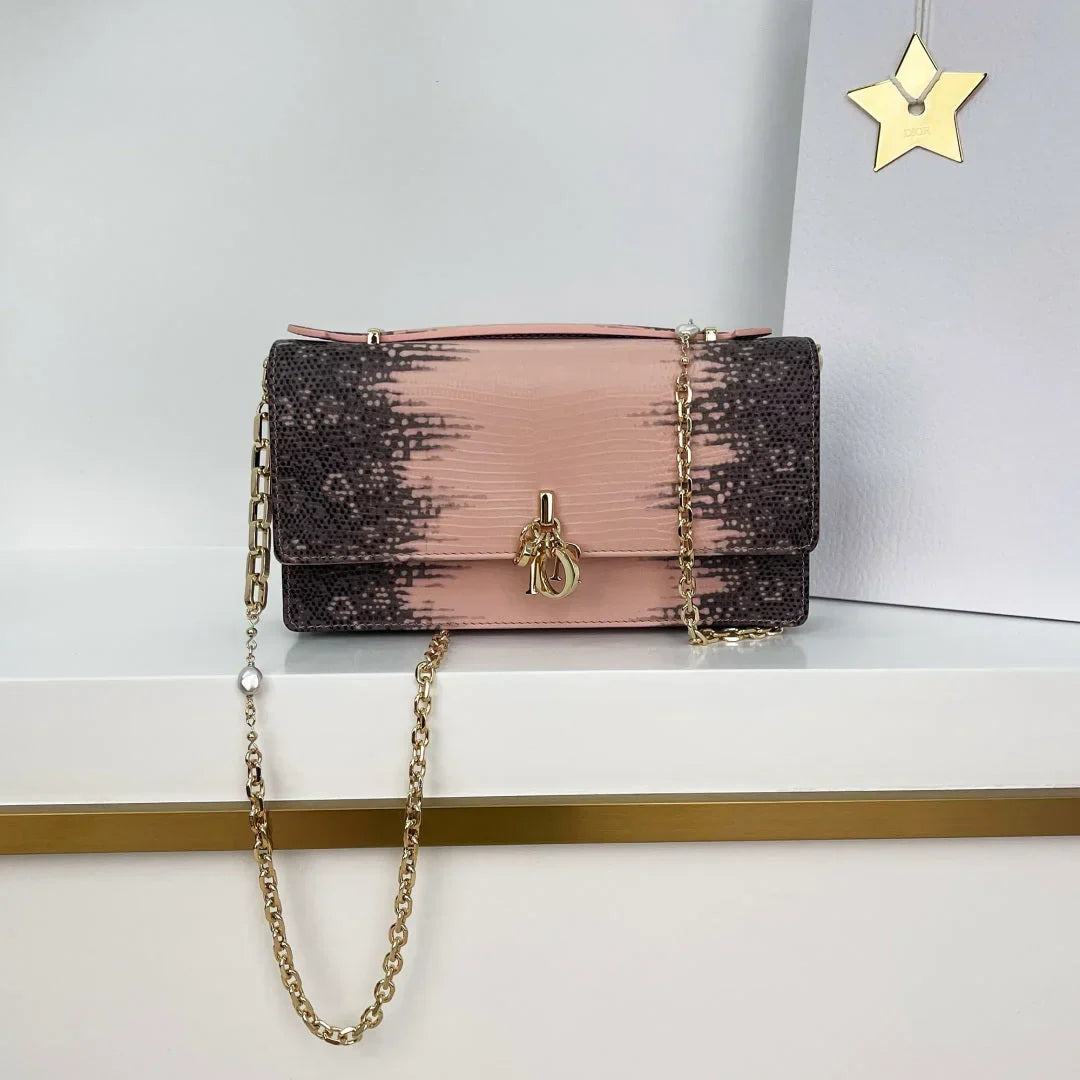 Dior 2026 Pearl Clutch Bag 21cm Leather