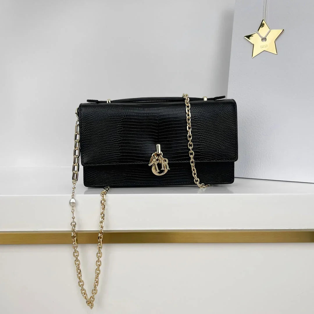 Dior 2026 Pearl Clutch Bag 21cm Leather