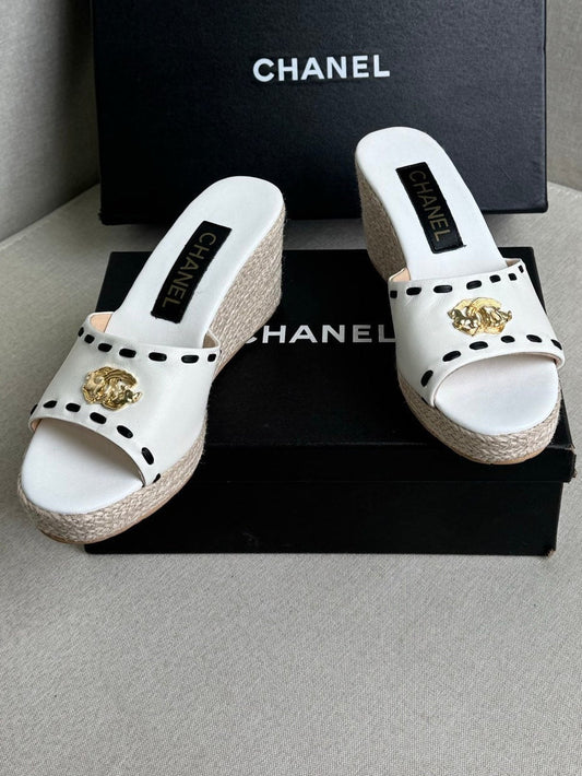 Chanel 2026 Classic Platform Sandals Sheepskin 823302