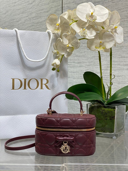 CD 2026 Vanity Bag 17.5cm Cannage Lambskin 289248