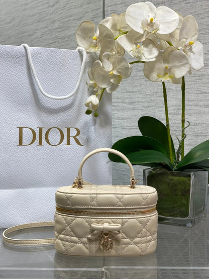 CD 2026 Vanity Bag 17.5cm Cannage Lambskin 289248