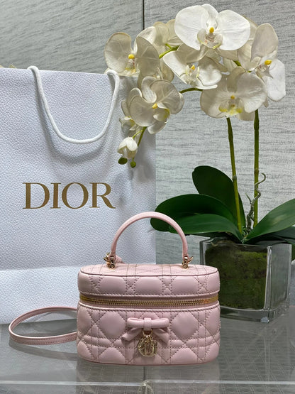 CD 2026 Vanity Bag 17.5cm Cannage Lambskin 289248