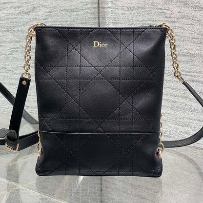 Dior 2026 Trianon Hobo Chain Bag 21cm Lambskin 289177