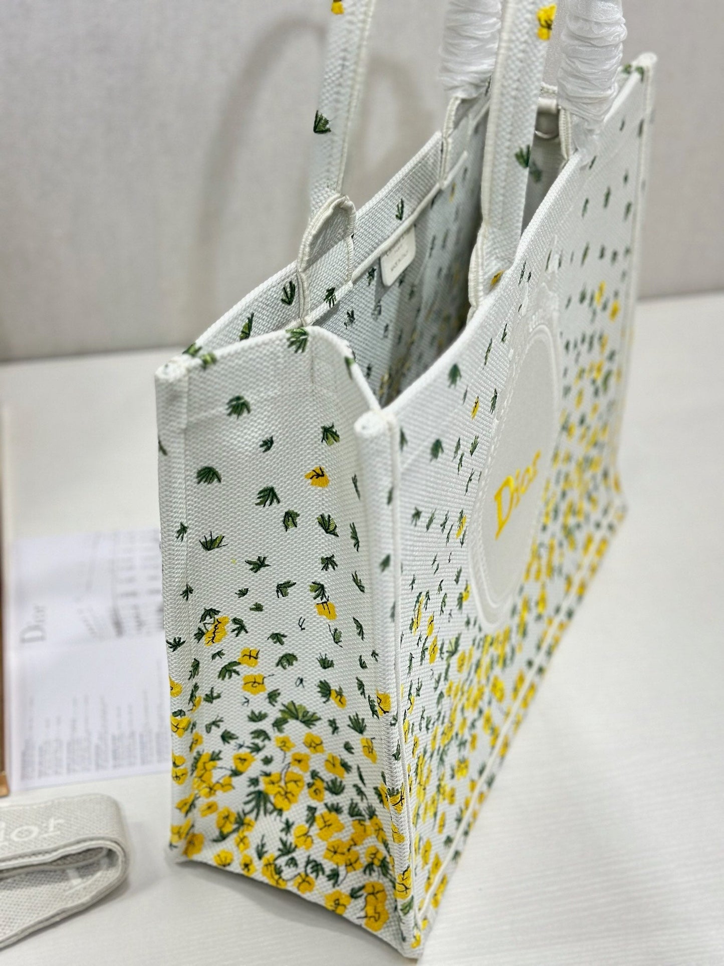 Dior 2026 Book Tote Bag With Buttercup Dior Embroidery Canvas