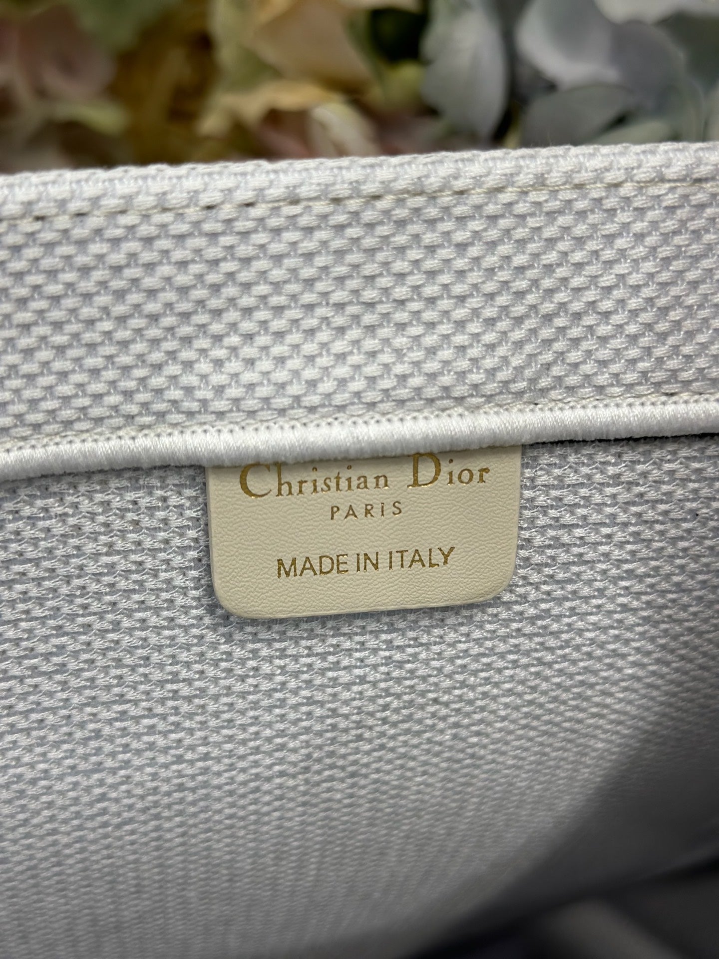 CD Fall 2026 Book Tote Black White Canvas
