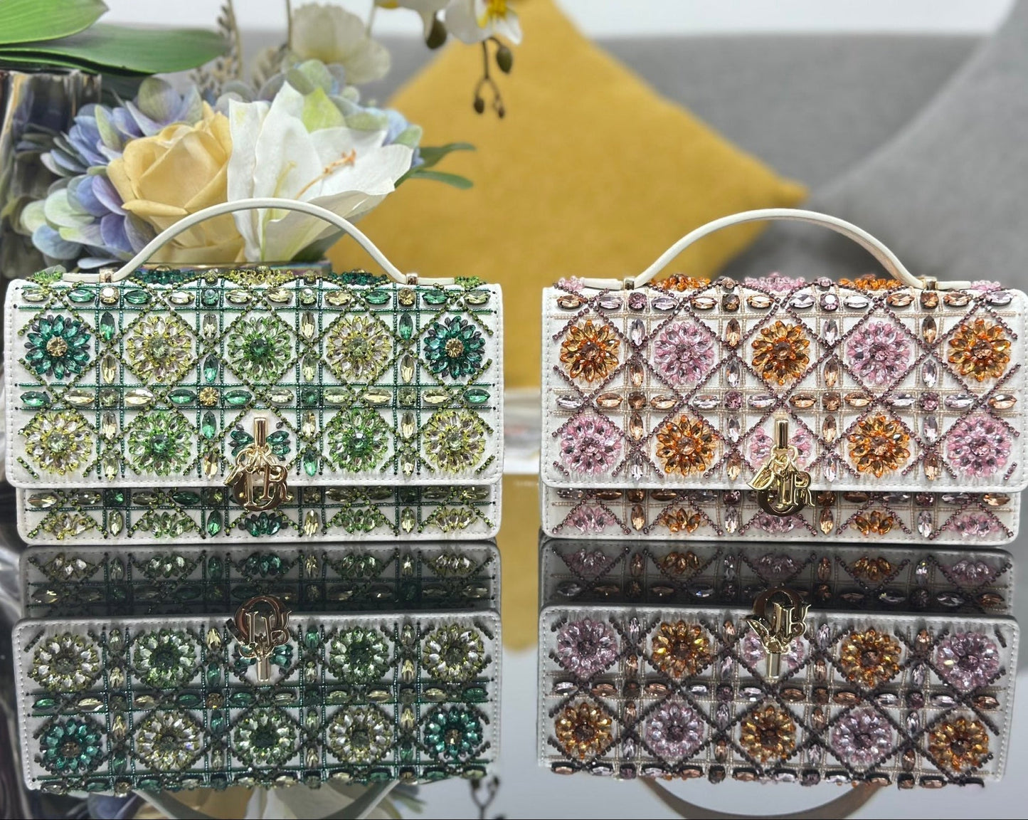 CD My Dior Mini Bag 21cm Beaded Embroidery 160813