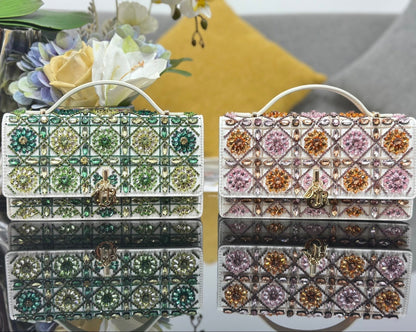 CD My Dior Mini Bag 21cm Beaded Embroidery 160813