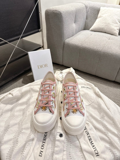 Dior 2026 Embroidered Platform Sneaker Canvas 932124