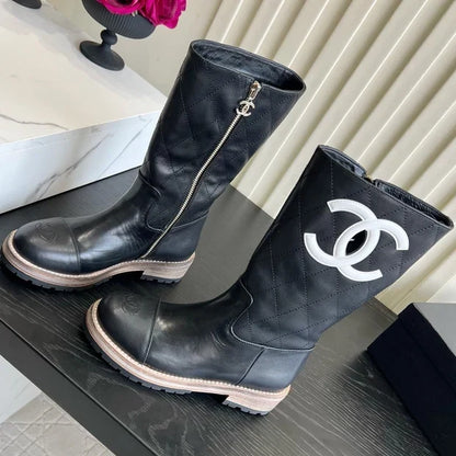 Chanel 2026 Quilted Boots Suede Cowhide 977207