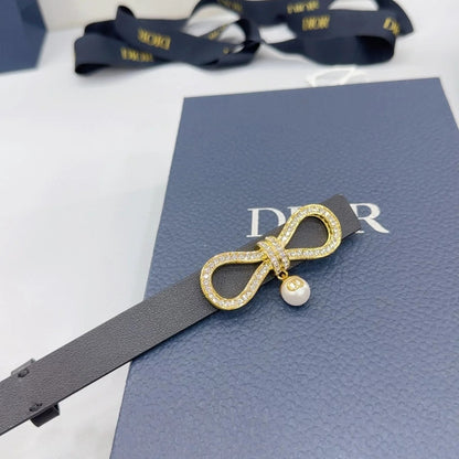 Dior 2026 Le Nœud De Gold Bow Buckle Belt 15mm 184754