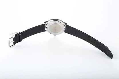 IWC Portofino 40mm Black Dial Steel Case Black Leather Strap
