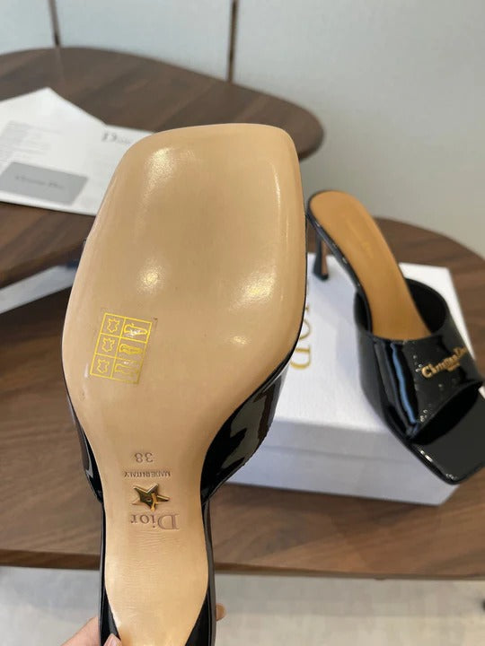 Dior 26 Sandal 70mm Black in Cowhide 727963