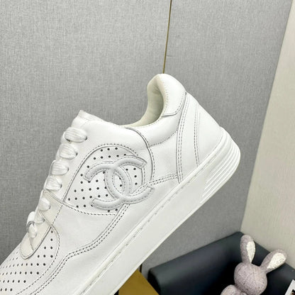 Chanel 2026 Platform Panda Sneakers White Calfskin 986769