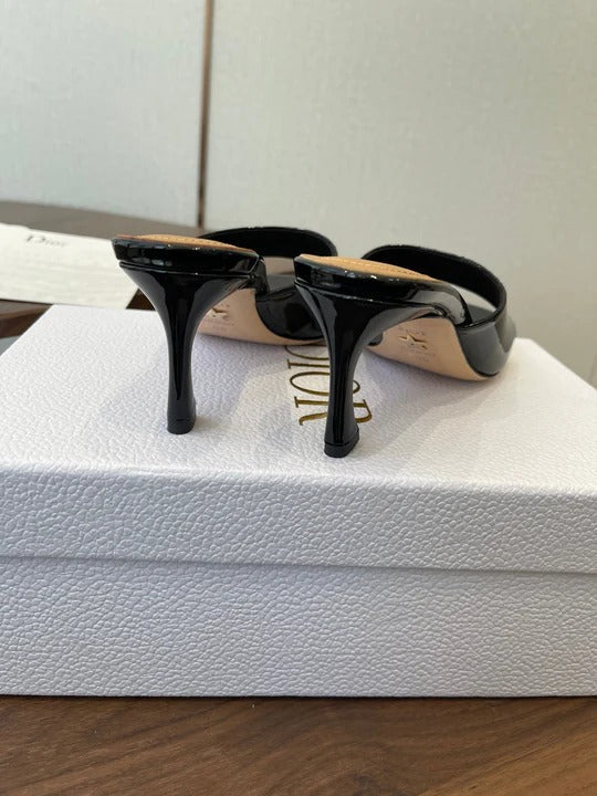 Dior 26 Sandal 70mm Black in Cowhide 727963