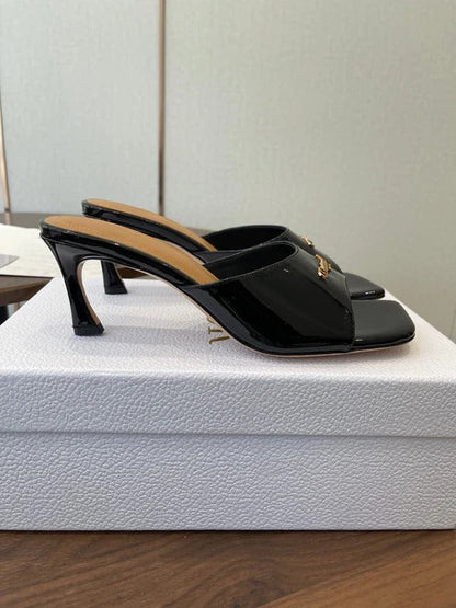 Dior 26 Sandal 70mm Black in Cowhide 727963