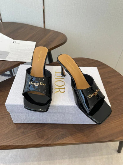 Dior 26 Sandal 70mm Black in Cowhide 727963