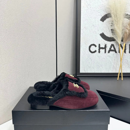 Chanel 2026 Double C Mule Suede Cowhide 985898