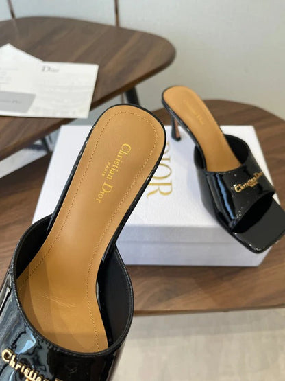 Dior 26 Sandal 70mm Black in Cowhide 727963