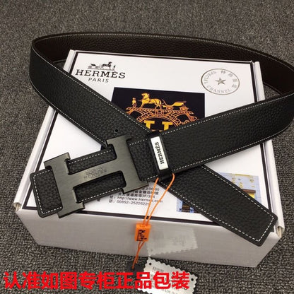HM Original Belt 38mm Black Cowhide Black Buckle 620252