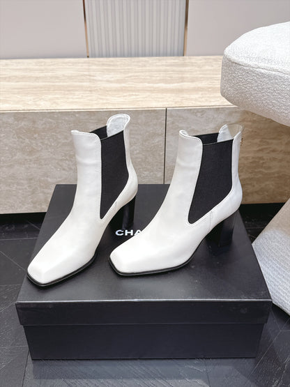 CC Autumn/Winter 2026 Ankle Boots 7cm White Calfskin 954122