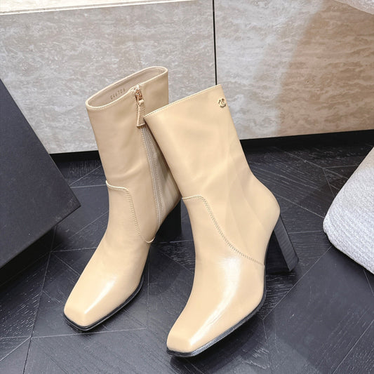 CC Autumn/Winter 2026 Ankle Boots 7cm Beige Calfskin 954127