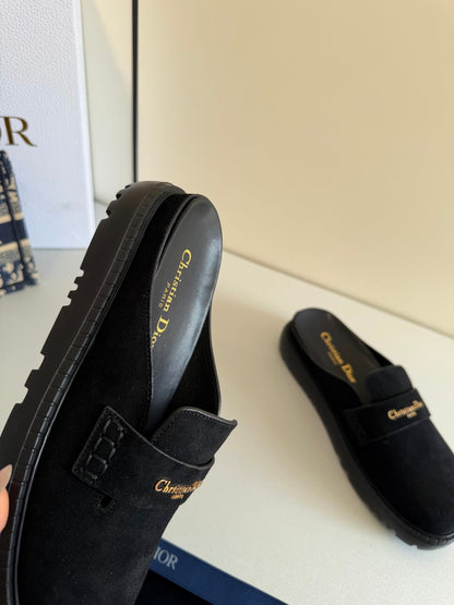 CD Boy Mules Full Black Suede