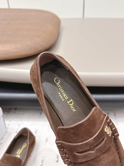 CD 26A Loafers Black Suede Leather