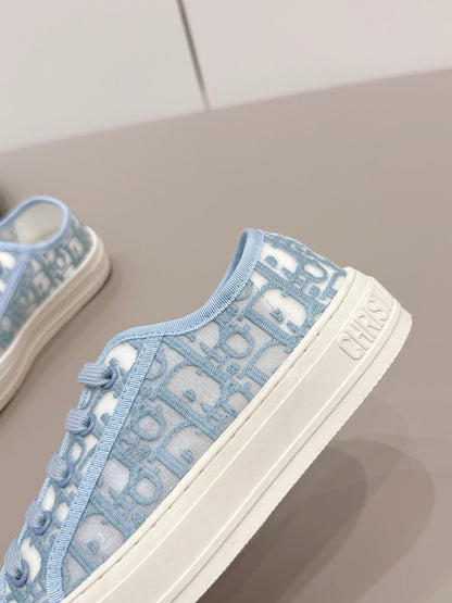 CD Walk'n'Dior Sneaker White Light Blue Cotton Mesh 739319