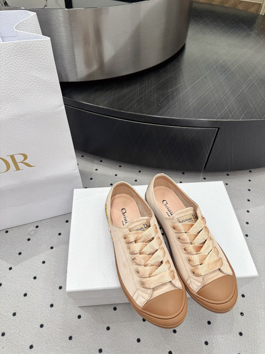 Dior Lucky Sneaker Beige Satin  618070