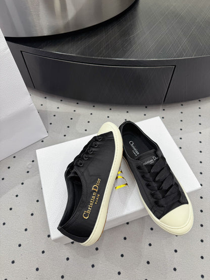 Dior Lucky Sneaker Black Satin  618071