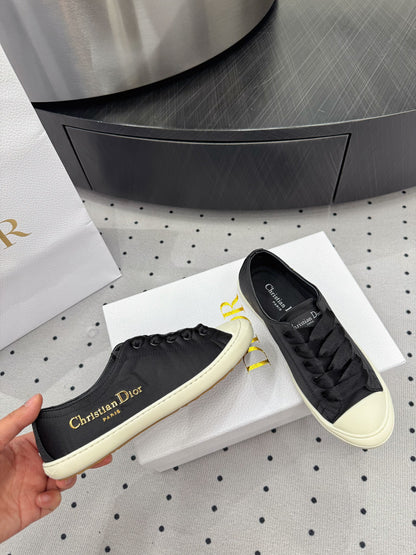 Dior Lucky Sneaker Black Satin  618071