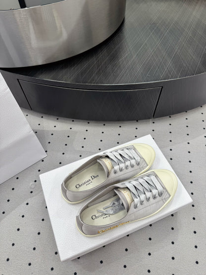Dior Lucky Sneaker Grey Satin 618073
