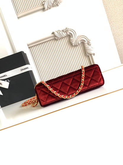 cc 24a nano 19cm kelly shopper bag red velvet